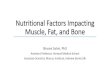 Nutritional Factors Impacting Muscle, Fat, and Bone. Shivani Sahni...Nutritional Factors Impacting Muscle, Fat, and Bone Shivani Sahni, PhD Assistant Professor, Harvard Medical School
