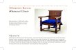 Wainscot Chair · Wainscot Chair This chair was made in eastern Massachusetts around 1650, but the design on it is English in origin. A colonial family would have only had one chair