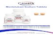 Montelukast Sodium Tablets - Camber Pharma · 2020. 8. 14. · Strength NDC # Size Brand Reference Brand Manufacturer Form Case Pack TE Rating Color Shape 10mg 31722-726-30 30 Singulair®