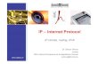 IP – Internet Protocol · 2017. 1. 18. · • Az „Internet” kifejezés megjelenése (Internet Protocol Suite) § 1980 – IPv4 (Internet Protocol version 4) • Az első, széles