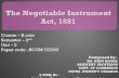 The Negotiable Instrument Act, 1881 - Patna Women's College...above specimen if Shayam sundar endorses it in favour of Ranjan and Ranjan also endorses in favour of Puneet, then Shayam