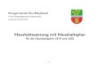 Ortsgemeinde Hirz-Maulsbach - Altenkirchen · 2020. 1. 30. · Ortsgemeinde Hirz-Maulsbach in der Verbandsgemeinde Altenkirchen Landkreis Altenkirchen Haushaltssatzung mit Haushaltsplan