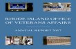 13 - Rhode Island Annual Report 2017.pdf · 2018. 1. 24. · Rhode Island Veterans Resource enter in Warwick, (2) the Veterans Memorial emetery in Exeter, and (3) the new Rhode Island