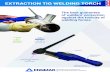 EXTRACTION TIG WELDING TORCH · 2019. 11. 26. · EXTRACTION TIG WELDING TORCH TECHNICAL DETAILS TIGFLOW 9 AIR cooled Duty cycle DC 250A: Duty cycle AC 100A: TIGFLOW 20 WATER cooled