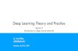 Deep Learning Theory and Practice - Computer Action Teamweb.cecs.pdx.edu/~willke/courses/510/lectures/lecture5.pdf · 2019. 4. 17. · Deep Learning Theory and Practice Lecture 5