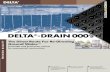 DELTA-DRAIN 000...DELTA@ 2.45 1 1 *000 psf 0.40 in. 140NC 1 OO lbs -DRAIN 2000 c Black 750 g/m 550 kN/m 10 mm PP-Polypropylene 140NC 445 N Applications: Tunnel construction Drains