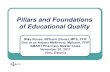 2 Mike and Arijana Pillars and Foundations of Educational Qualityncpc2017.erpmusic.com/2 Mike and Arijana Pillars and... · 2018. 1. 4. · Pillars and Foundations of Educational