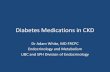 Diabetes Medications in CKD - BC Renal. White... · 2015. 12. 29. · Diabetes Medications in CKD . Dr Adam White, MD FRCPC . Endocrinology and Metabolism . UBC and SPH Division of