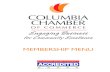 MEMBERSHIP MENU - Columbia, MO Chamber of Commerce · • Chamber events feature local businesses and provide information about what’s happening at the Chamber. • Chamber committees