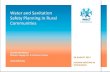 Water and Sanitation Safety Planning in Rural Communities · 2017. 9. 12. · Sanitation Safety Planning manual Manual for safe use and disposal of wastewater, greywater and excreta