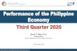 Performance of the Philippine Economy Third Quarter 2020Republic of the Philippines Philippine Statistics Authority Press Conference on the Q3 2020 Performance of the Philippine Economy