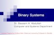 Binary Systems - Mechatronics Engineering Departmentmct.asu.edu.eg/uploads/1/4/0/8/14081679/01-binary...To convert from binary to hexadecimal, partition the number into groups of 4