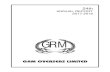 GRM...Notice is hereby given that the 24thAnnual General Meeting of the Members of GRM Overseas Limited will be held on Saturday, the 29th September, 2018 at 11.00 A.M. at MH One Resort
