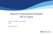 Hazard Communication Standard (HCS) Update Update... · 2021. 2. 9. · the HCS Rulemaking Hazard communication should be “evergreen ... Gases, which at 20 °C and a standard pressure