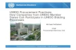 UNIDO Procurement Practices: How Companies from ... Procurement - 2014.pdfMichael Dethlefsen Chief Procurement Services Unit UNIDO Procurement Practices: How Companies from UNIDO Member