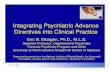 Integrating Psychiatric Advance Directives into Clinical ...barrins-assoc.com/wp-content/uploads/Elbogen_PADs_Dec_3.pdfEric B. Elbogen, Ph.D., M.L.S. Assistant Professor, Department