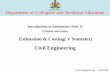 Department of Collegiate and Technical Educationdte.karnataka.gov.in/Institutes/gptraichur/FileHandler/... · Test - MCQ Civil Engineering –15CE53T. Introduction ESTIMATION: An