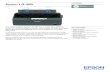 EpsonLQ-350 - Logiscenter · 2018. 5. 29. · EpsonLQ-350 DATASHEET The highly reliable Epson LQ-350 has a mean time between failure of 10,000 operating hours, and is ideal for front