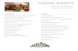 CASuAl BuFFETS - Altitude...CASuAl BuFFETS. SiDES. All meals include garlic bread, iced tea and water. You may add extra sides for $1.50 each per person and additional entrees for