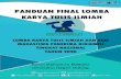 PANDUAN FINALISformadiksi.um.ac.id/wp-content/uploads/2020/08/PANDUAN...07.30–07.40 Pembagian link Google Meet 07.40–07.50 Persiapan Pembukaan TM Online Final LKTI 2020 (Semua