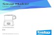 Soup Maker - Beko · 2020. 5. 7. · Soup Maker User Manual EN. CONTENTS 1 Important safety and environmental instructions 11 ... Thin soup mode 350 350 700 25 min after the completion