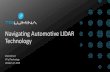 Navigating Automotive LIDAR Technology · 2019. 10. 26. · Smartmicro 132 77GHz radar - Autonomous Stuff. LIDAR vs RADAR. Consensus Requirements of Automotive LIDAR ... •Junction