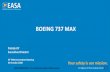 BOEING 737 MAX - European Parliament...BOEING 737 MAX flight crews have been adequately trained As set from the very first days after the grounding: 4 Return to Service - EASA design