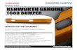 KENWORTH GENUINE...Stock up on Kenworth Genuine bumpers, available now through PACCAR PARTS. ENGINEERED FOR PEAK PERFORMANCE The Kenworth T680 comes equipped with an aerodynamic, patented,