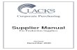 Lacks Supplier Manual€¦ · Supplier Manual – uncontrolled if printed rev. 12/2020 Page 6 of 26 Purchasing Information 7. Approved Supplier List Lacks maintains an Approved Supplier