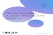 Omdia Technology Analysis: AI-based RAN solutions · RAN: Identifying and ... Nokia, and VMware. Players like Huawei and ZTE, on the other hand, have not started developing RIC solutions.