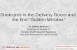 Strategies in the Delivery Room and the first “Golden Minutes” · 2017. 11. 16. · the first “Golden Minutes ... Resuscitation ~ 3-6% of Babies Require Basic Resuscitation