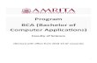 Program BCA(Bachelorof ComputerApplications) · 2020. 3. 10. · BCA(BachelorofComputerApplications)-2018 CourseCode CourseTitle LTP CrES CourseCode CourseTitle LTP Cr ES SEMESTER1