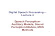 Digital Speech Processingâ€” Lecture 4Lecture 4 Speech ... ... Digital Speech Processingâ€” ... implementation