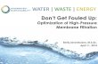 WATER WASTE ENERGY - ESAA · 2020. 12. 16. · requirement and frequent backwashing and cleaning ... • Reduction of energy requirement, less damage to membrane • Don’t get fouled