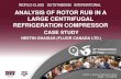 Analysis of Rotor Rub in a Large Centrifugal Refrigeration … · 2019. 8. 1. · rotor affected by friction induced thermal distress. b. The rotor was seized in the casing at the