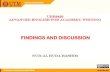 FINDINGS AND DISCUSSION - Universiti Teknologi Malaysiaocw.utm.my/file.php/85/OCW_FINDINGS_AND_DISCUSSION_2.pdf · 2018. 6. 11. · Findings and Discussion 6. Recommendations Supplementary