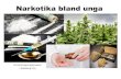 Narkotika bland unga - goteborg.se · 2019. 5. 16. · Kraftigt smärtstillande, euforiska, och berusande egenskaper. Mycket beroeneframkallande! Ecstacy –färgglada tabletter som