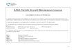 EASA Part-66 Aircraft Maintenance Licence ... initial issue or amendment of a EASA Part-66 Aircraft