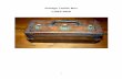 Vintage Tackle Box c1915-1929 - Welcome to Baitcasting History · 2017. 10. 9. · Vintage Tackle Box c 1915-1929. 2 . The c1915-1929 Tackle Box This c1914 tackle box has leather