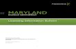 Maryland Insurance Administration - Prometric · 2020. 9. 28. · Maryland are exempt from taking the examination. Credit None required Travel None required Public Adjuster None required
