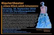 Klaviertheater · 2018. 7. 27. · Klaviertheater »Clara Wieck spielt Schumann« Sonntag, 16. September 2018 17.00 Uhr Versöhnungskirche Anni-von-Gottberg-Str. 14, 14480 Potsdam