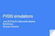 PVDIS simulations · 2018. 6. 8. · PVDIS LGC background.pdf [SoLID Document 87-v1, simulation meeting slides] lgc-bg-rates-01-2018 [SoLID Document 88-v3, report] ... Baffle recommendation
