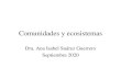 Comunidades y ecosistemas - Universidad Veracruzana · 2020. 9. 14. · ¿QUE ES ECOLOGÍA? Es el estudio científico de las interacciones que determinan la distribución y abundancia