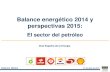Balance energético 2014 y perspectivas 2015 - AOP … · MARZO 2015. Fuente: Boletín Petrolero UE y cotizaciones internacionales. PAI= Precios Medios Antes de Impuestos de Península