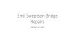 Emil Sweptson Bridge Repairs - charlottecountyfl.gov...Emil Sweptson Bridge Repairs February 17, 2021. Sand cement bags under bridge due for replacement with Fabiform. Expansion joint