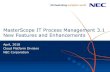 MasterScope IT Process Management 3.1 New Features and ......operating ITPM This enhancement enables workers outside the network to manage operation. Use of ITPM by email integration