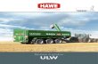 Benne à grains ULW - Hawe Wester...moteurs à huile. La combinaison de vitesses élevées sur les routes et d‘une grande mobilité sur le terrain avec une charge utile élevée