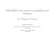 MS-A0503 First course in probability and statistics...MS-A0503 First course in probability and statistics 5A Bayesian inference Jukka Kohonen Deparment of mathematics and systems analysis