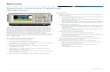 Spectrum Analyzers Datasheet - Tektronix · 2020. 7. 16. · High-speed sweeps with high resolution and low noise: 1 GHz sweeps at 10 kHz RBW in