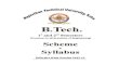 R.T.U., Kota Scheme and Syllabus B.Tech. (1 · 2015. 6. 7. · R.T.U., Kota Scheme and Syllabus B.Tech. (1st ndand 2 Semesters) effective from Session 2012-13 3 | P a g e Scheme of